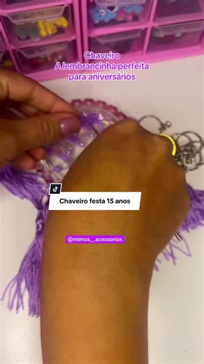 Chaveiro Lembrancinha de Festa de 15 Anos