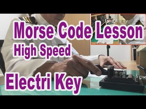Mastering Morse Code by Electric Key ! High speed morse code for Japan's radio officer examination