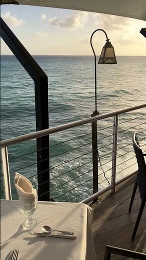 Dinner at the Champers Restaurant and Bar in Barbados.