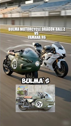 Anime vs Reality: DBZ-Inspired Bike Beside a Yamaha R6 🔥 #motorcycle #evolution #shorts