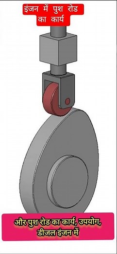 what is work of push rod an engine #engine #pushrod #shortsfeeds #enginepart