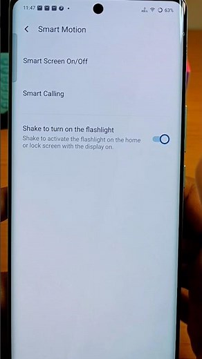 How to on flashlight by shaking || Shake to turn on the flashlight in vivo #vivo