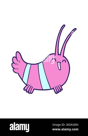 jiggle and pause animation of cartoon crayfish Stock Video Footage - Alamy