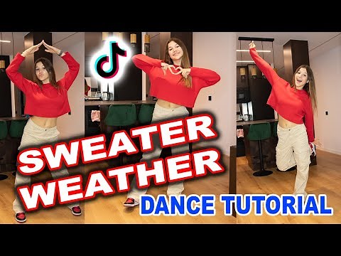 SWEATER WEATHER TIK TOK TUTORIAL (The Neighborhood) - TIKTOK DANCE TUTORIAL Cut It | Slow & Mirrored