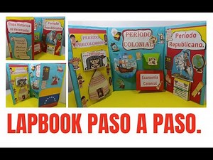HOW TO MAKE A DIY LAPBOOK/ LAPBOOK STEP BY STEP/ EASY TO MAKE LAPBOOK/ HISTORICAL STAGE OF VENEZUELA