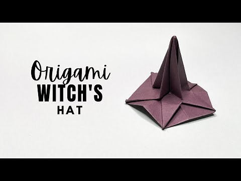 Origami Witch's Hat | Halloween Crafts