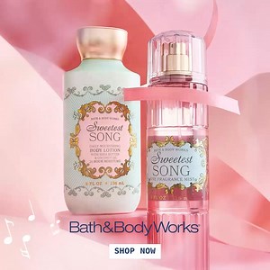 💫 Introducing the New Sweetest Song Collection 💫 Every note, a memory. Every product, a verse. An enchanting lineup of fragrance mist, perfume, hand soap & more, all composed to create your most beautiful routine. 💐 Shop the collection now. | Bath & Body Works Malaysia