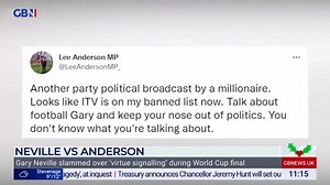 22K views · 780 reactions | Virtue Signalling. I never heard Gary Neville complaing about low paid workers at Old Trafford whilst he was raking in millions. I made this point earlier | Lee Anderson | Facebook