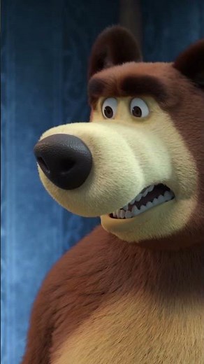 Deve essere triste essere un cane 🐶 #mashaandthebear #mashaeorso #Shorts #cartonianimati
