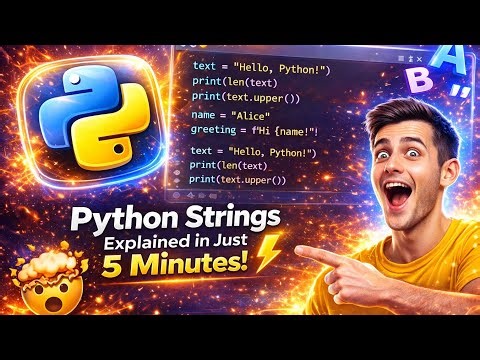 #11 Python tutorial for beginners | Python String Explained in 5 Minutes 😱
