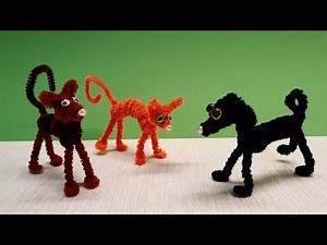 Easy Pipe Cleaner Mad Cat DIY Tutorial. Pipe Cleaner Crafts.