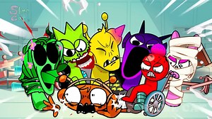 [ANIMATION] Oren and Mroona’s Strange Love Story with Sweet Snacks🍫 ｜ ISprunki Animation | Incredible Sprunki 2.0