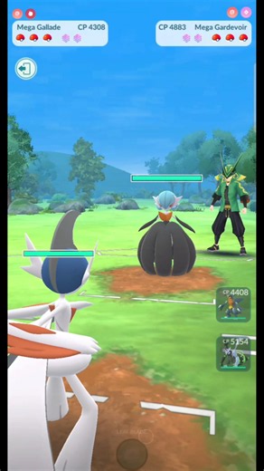 ✨️Mega Gardevoir VS✨️Mega Gallede PVP Battle #pokémongo