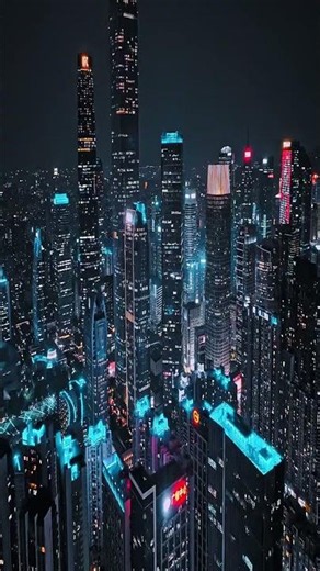 The City of the Future at Night 🌃✨ | Cyberpunk Megacity in 4K