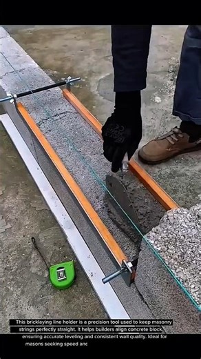 Genius Bricklaying Tool You Need to See! Perfect Straight Walls Every Time