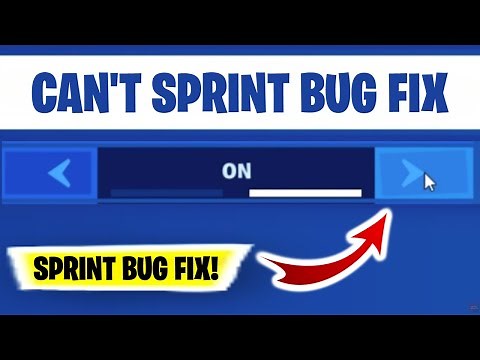 Why CANT I SPRINT in fortnite? (2023) | Fortnite NO SPRINT bug | Fortnite sprint not working
