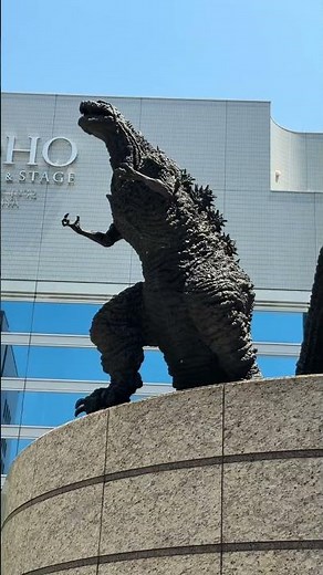 In Tokyo there are a few sculptures of Godzilla, each with its own story and significance