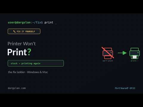 Why Your Printer Wont Print