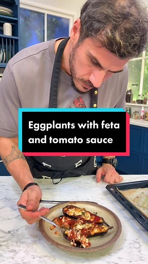 Delicious Eggplant with Feta and Tomato Sauce Recipe