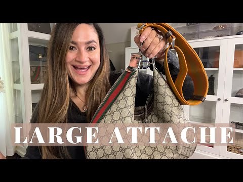 GUCCI ATTACHE LARGE SHOULDER BAG | WHAT FITS INSIDE + MOD SHOTS