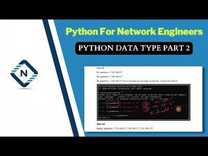 Python for Network Engineer | Python Data Type Part 2 | Video 4