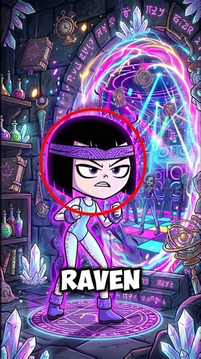 Raven Entered A Secret Dance Dimension 😳 #teentitansgo #raven
