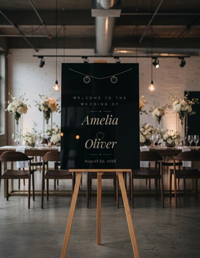Wedding Welcome Sign: Wedding Reception Decor - Etsy
