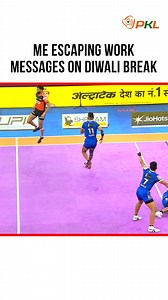 1 ‘Happy Diwali’ comment = Admin logs out early today 😮‍💨 #PKL12 #ProKabaddi | ProKabaddi