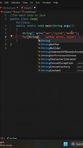 For-each loop in Java/#shorts