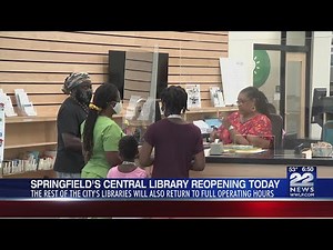Springfield’s Central Library reopens Tuesday after 17 months, all 9 Library locations to open with