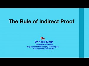 The Rule of Indirect Proof