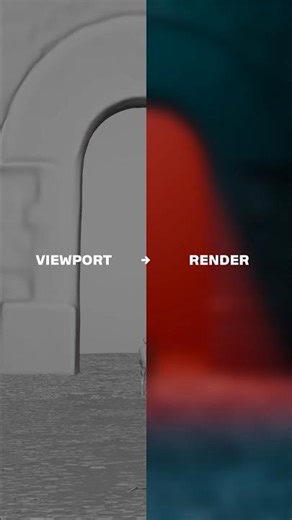 Red Portal Gateway | Cinematic Archway | Blender 3D Sci-Fi Render
