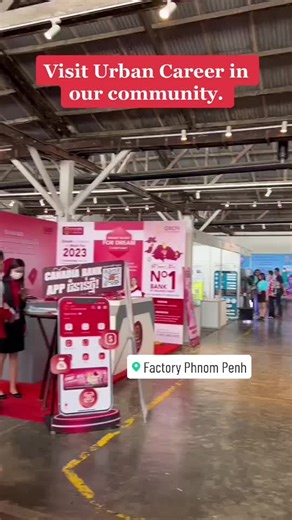 Come to visit Urban Career at Factory Phnom Penh.🥰🤩 #urbanvillage #liveworkplay #factoryphnompenh #urbancareer
