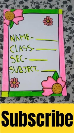 beautiful border line 😊😊😊🌻🌻🌻🌻🌻#youtube #art #drawing