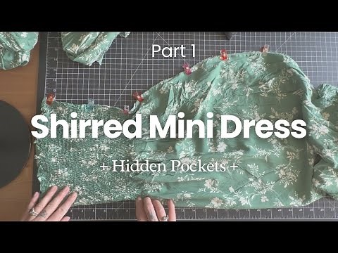 Part 1 - Learn To Sew A Strapless Mini Dress With Hidden Pockets - Joann Shirred Dress Sewing