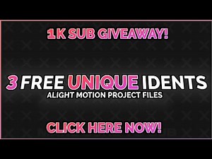 The 3 BEST *FREE* Edited By Ident TEMPLATES!🤩| FREE Alight Motion Ident Template!