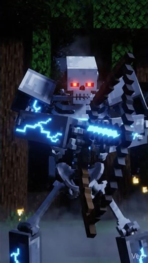 Skeleton Robot Transformation! RTX ON 🤖 #minecraft #minecraftshorts #animation