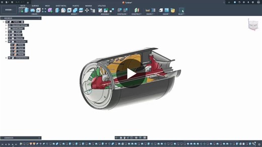 #mechanicaldesign #engineering #cad #productdevelopment #3dprinting #fusion360 #turbine | Kian Ghasemi