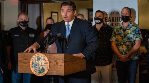 In Delray, DeSantis stresses patience and medical workers and elderly first in vaccine rollout