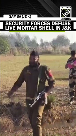 J&K: Live mortar shell safely defused by security forces in Samba