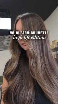 How to do a no bleach brunette hair color