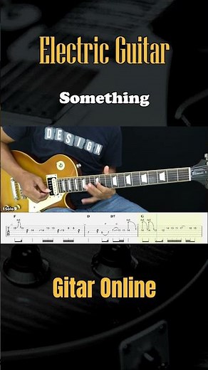 [SOLO] Something - The Beatles - Guitar Instrumental Cover + Tab #guitarlessons