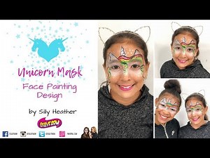 Easy Unicorn Mask Face Painting Design