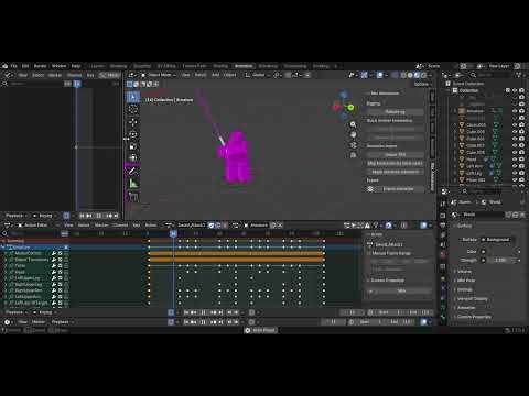 Sword Attack Animation for Roblox in Blender