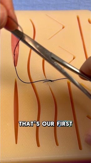 Strong Surgeon’s Knot Every Time #pastudent #npstudent #sutureskills #medicalstudent #shorts