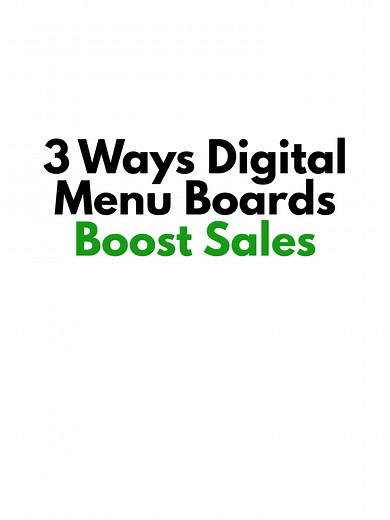 Transform Your Restaurant with Digital Menu Boards