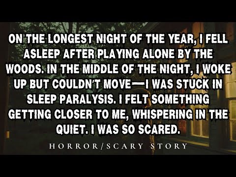 Sleep Paralysis Nightmare. Scary Horror Story