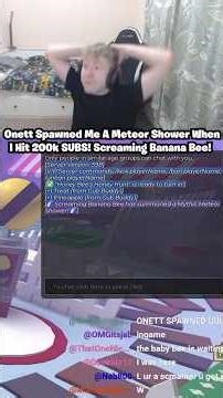 Onett Spawned A Screaming Banana Bee Mythic Meteor Shower When I Hit 200k SUBS! (Bee Swarm Sim)