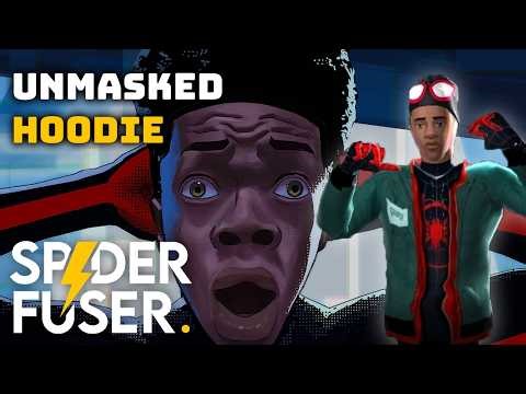 Miles Morales Unmasked and Hoodie! - Spider-Verse Suits on Android! | Spider Fuser Suit Mod Showcase