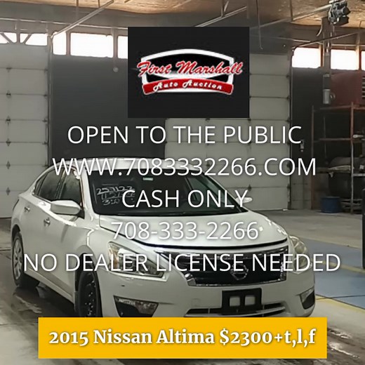 #FirstMarshallAutoAuction #foryou #foryoupage #volkswagen #3300 #Nissan #2300 #toyota #2900#under2k #vehicles #cheap #Harvey #cash #public #Toyota #Chevrolet #jeep #buickk #Audi #BMWW #cadillac #honda #GMCC #volvo #acura #mercedesbenz #jaguar#cashonly for more information call 708-333-2266 First Marshall Auto Auction**First Marshall Auto Auction** First Marshall Auto Auction** First Marshall Auto Auction** First Marshall Auto Auction ***$$CASH ONLY$$$***Vehicles selling for $1,000 and above!!!SU